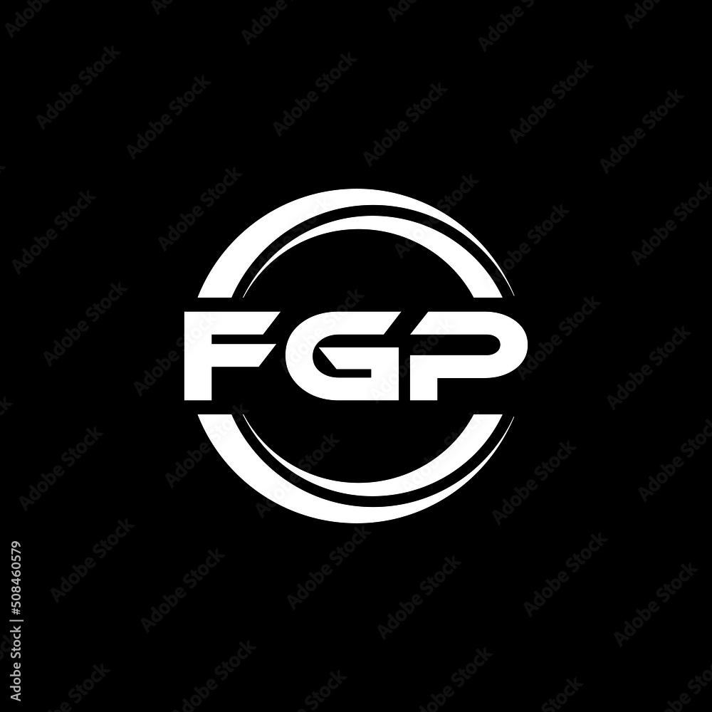 FGP letter logo design with black background in illustrator, vector logo modern alphabet font overlap style. calligraphy designs for logo, Poster, Invitation, etc. FGP letter logo design with black background in illustrator, vector logo modern alphabet font overlap style. calligraphy designs for logo, Poster, Invitation, etc.