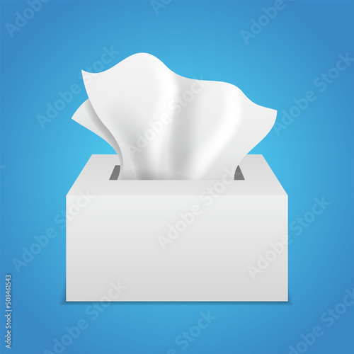 Paper napkins realistic vector icon