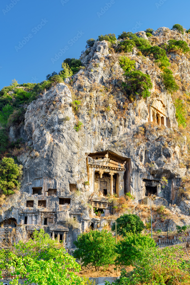 The Tomb of Amyntas (the Lycian Rock Tombs), Fethiye, Turkey