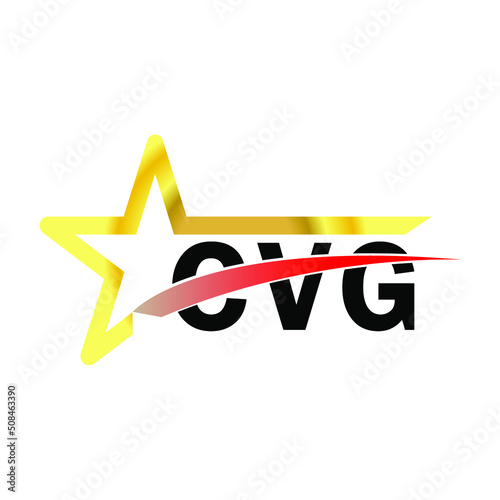 CVG letter logo design. CVG creative  letter logo. simple and modern letter logo. CVG alphabet letter logo for business. Creative corporate identity and lettering. vector modern logo  photo