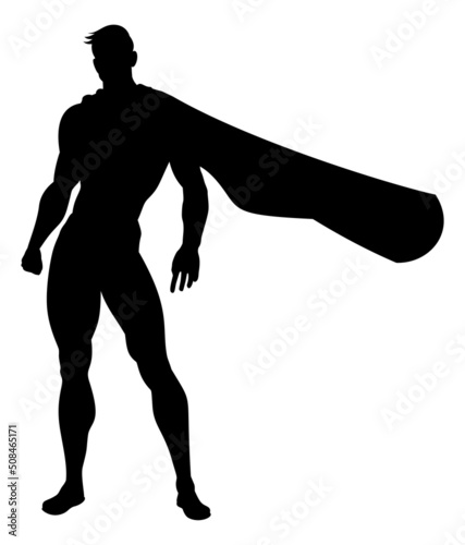 Super Hero Silhouette Superhero Comic Book Man