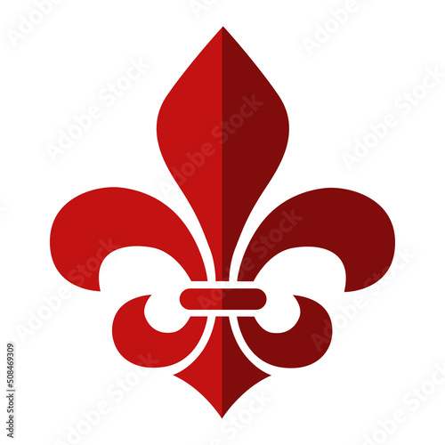 Fleur de lys icon vector design template.