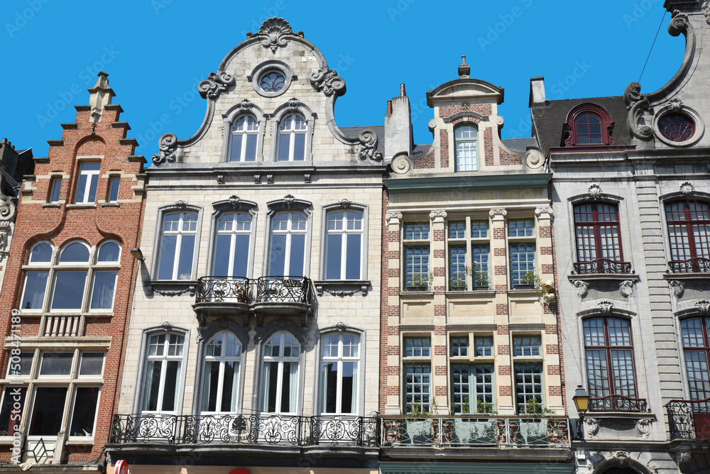 Maisons flamandes à Malines. Belgique