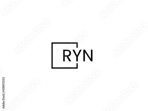 RYN letter initial logo design vector illustration