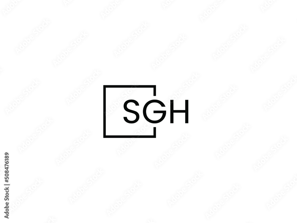 SGH Letter Initial Logo Design Vector Illustration SGH Letter Initial Logo Design Vector Illustration