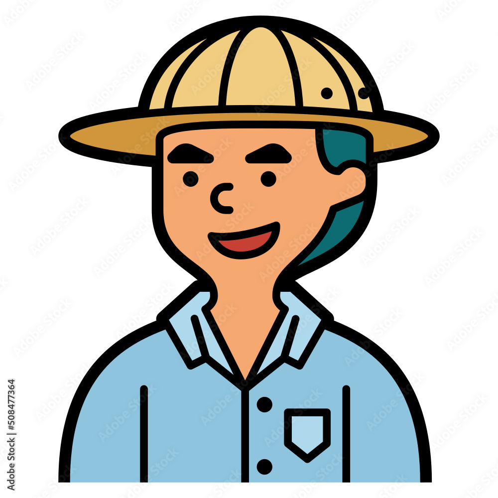 archaeologist line icon archaeologist line icon