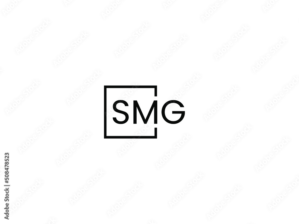 SMG letter initial logo design vector illustration