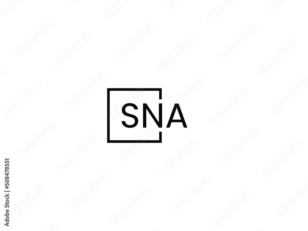 SNA letter initial logo design vector illustration SNA letter initial logo design vector illustration