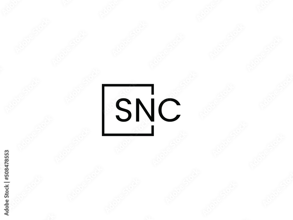 SNC letter initial logo design vector illustration SNC letter initial logo design vector illustration