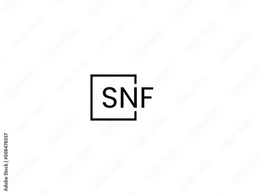 SNF letter initial logo design vector illustration SNF letter initial logo design vector illustration
