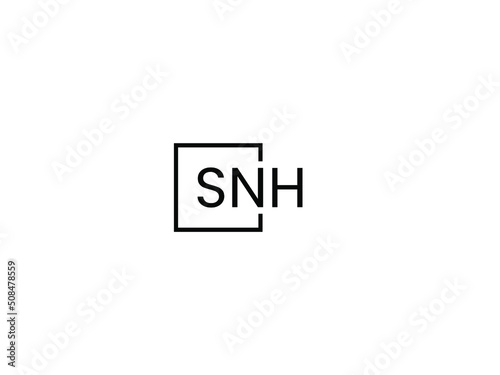 Free Download SNH letter initial logo design vector illustration - GFXLoad