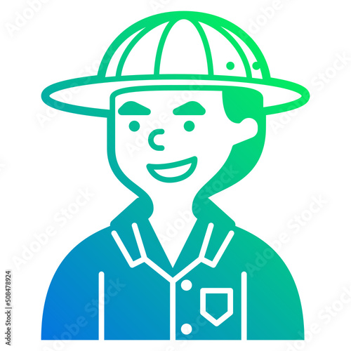 archaeologist line icon