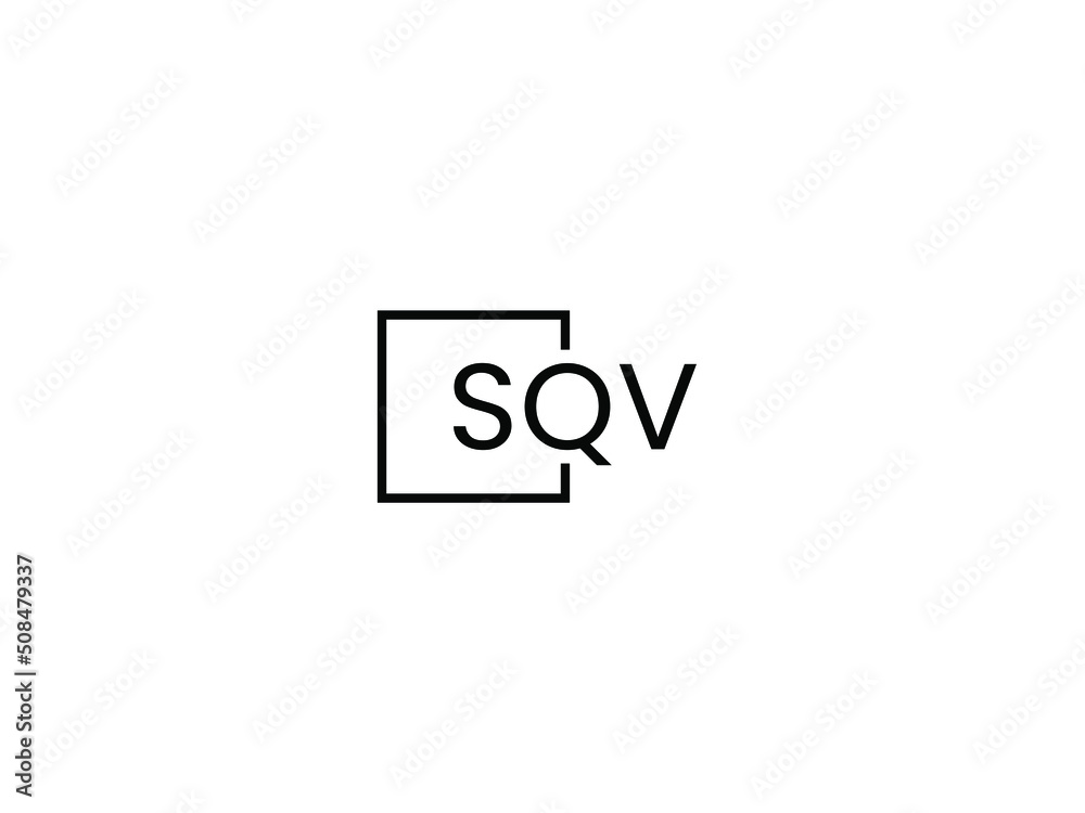 SQV letter initial logo design vector illustration