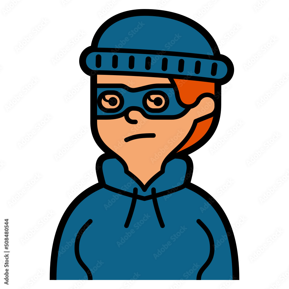 thief line icon thief line icon