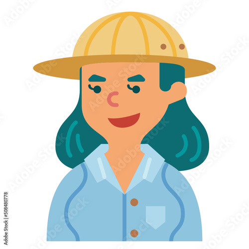 archaeologist line icon