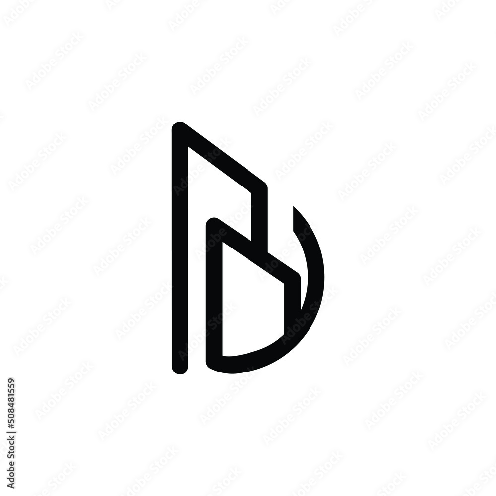 minimal flat real estate logo illustration building icon minimal flat real estate logo illustration building icon