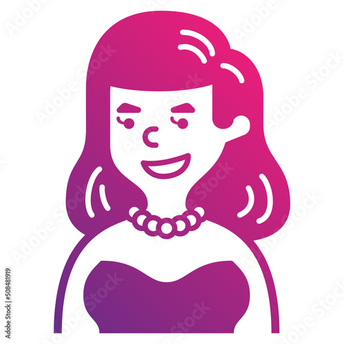 actresses line icon