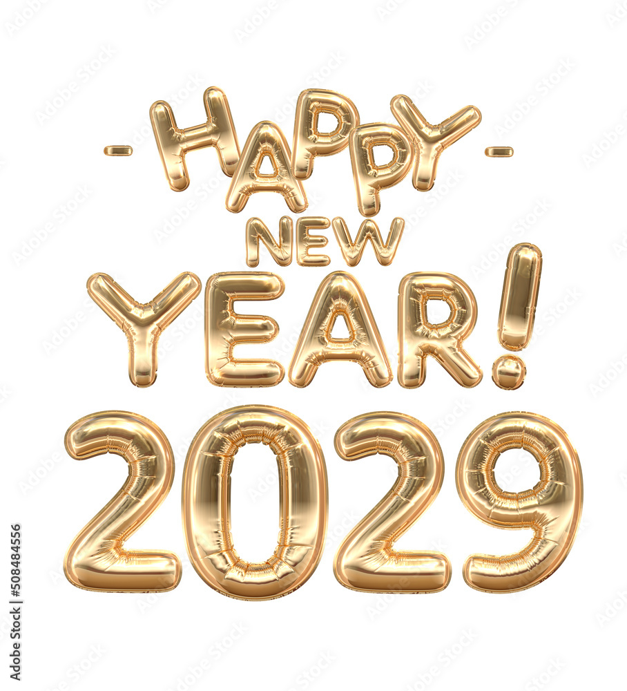 2029 Happy New Year Golden Balloon Banner
2029 Happy New Year Golden Balloon Banner