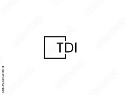 TDI Letter Initial Logo Design Vector Illustration