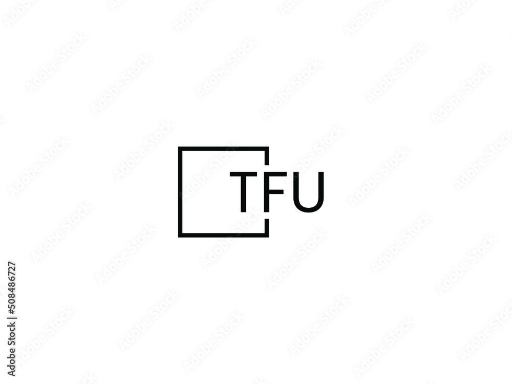 Obraz premium TFU Letter Initial Logo Design Vector Illustration