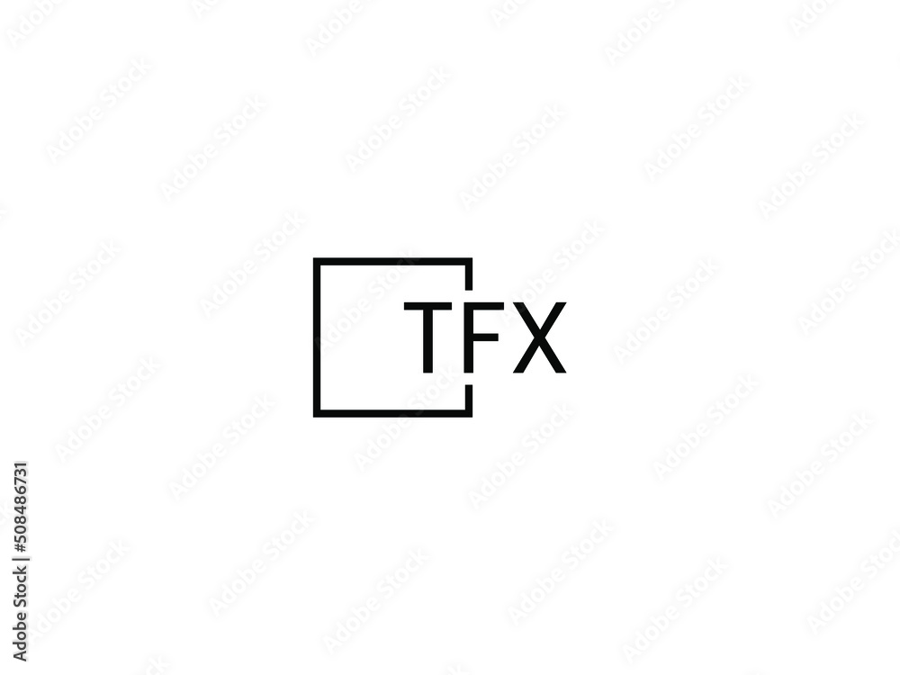 TFX Letter Initial Logo Design Vector Illustration TFX Letter Initial Logo Design Vector Illustration