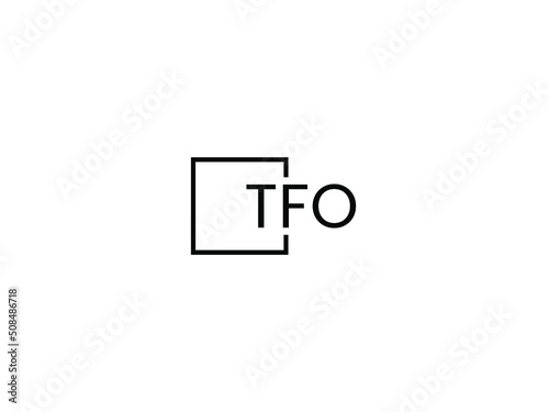 TFO Letter Initial Logo Design Vector Illustration