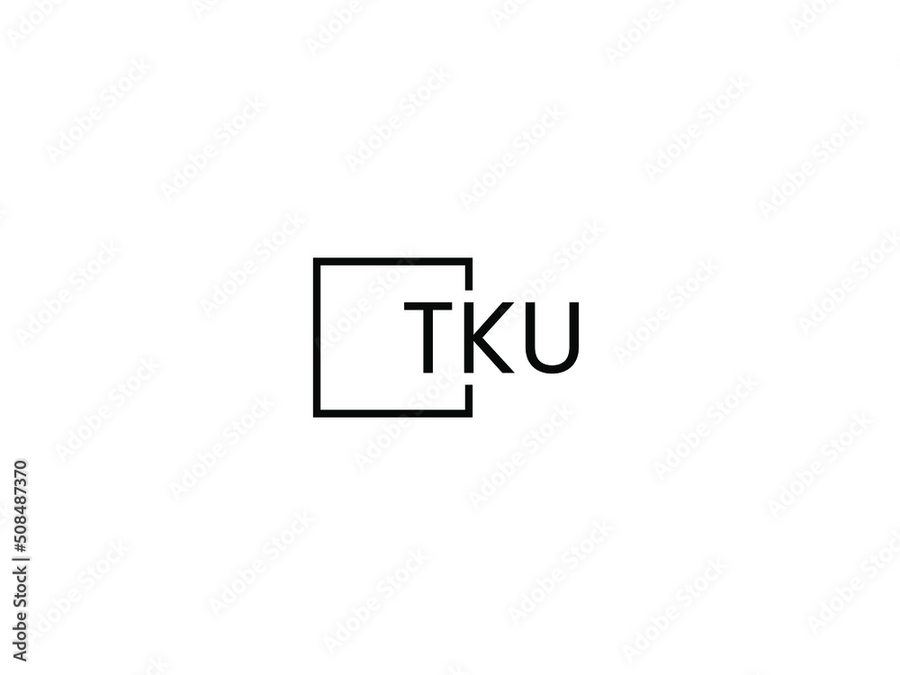 TKU Letter Initial Logo Design Vector Illustration TKU Letter Initial Logo Design Vector Illustration