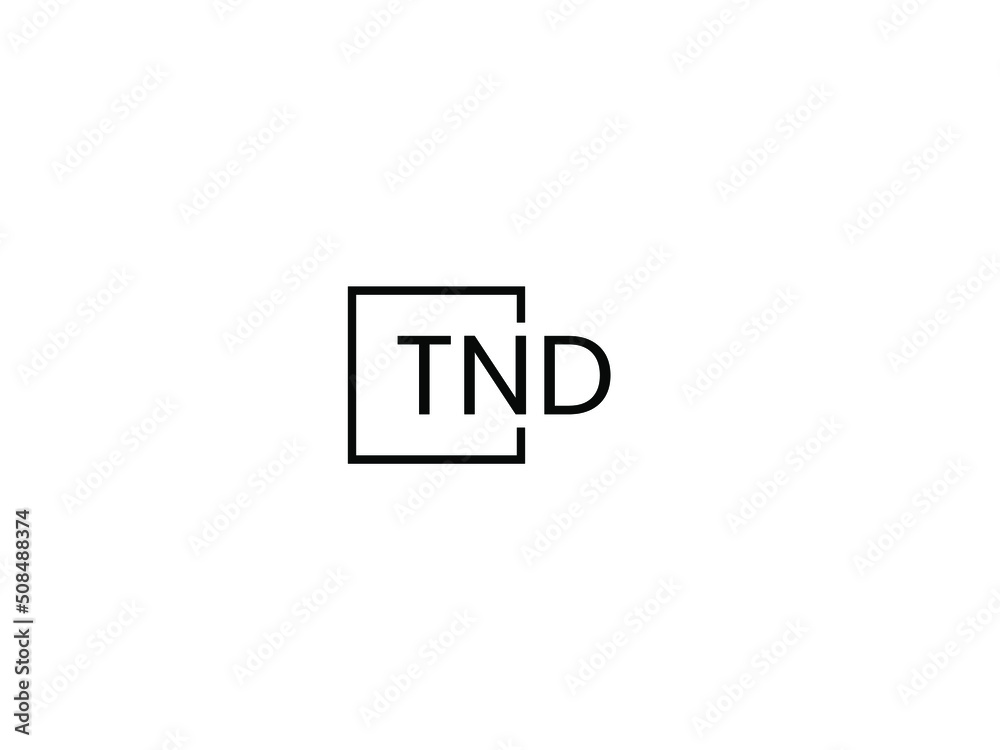 TND letter initial logo design vector illustration TND letter initial logo design vector illustration
