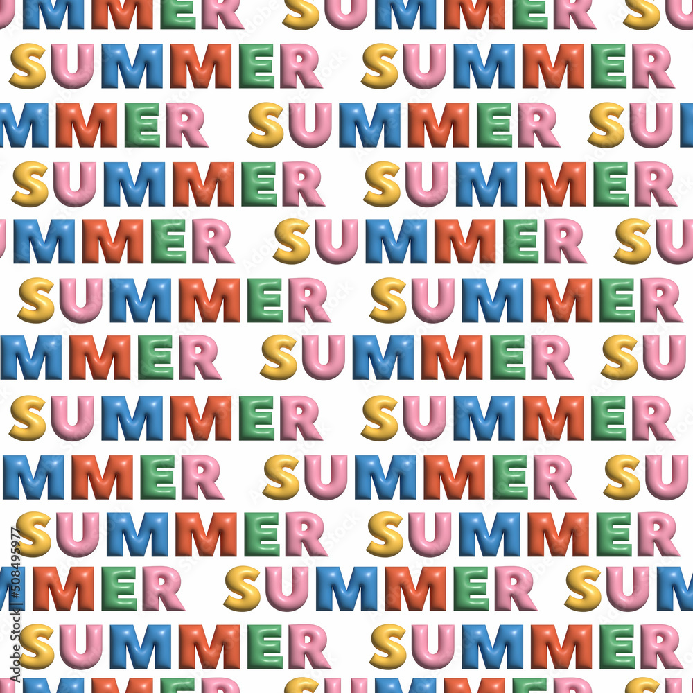 Fototapeta premium Summer seamless pattern