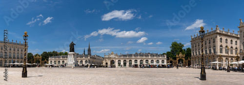 panorama view of the historic 18th-century Stanislas Square in the city center of Nancy