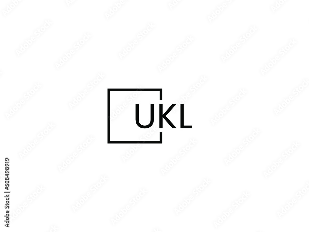UKL letter initial logo design vector illustration UKL letter initial logo design vector illustration