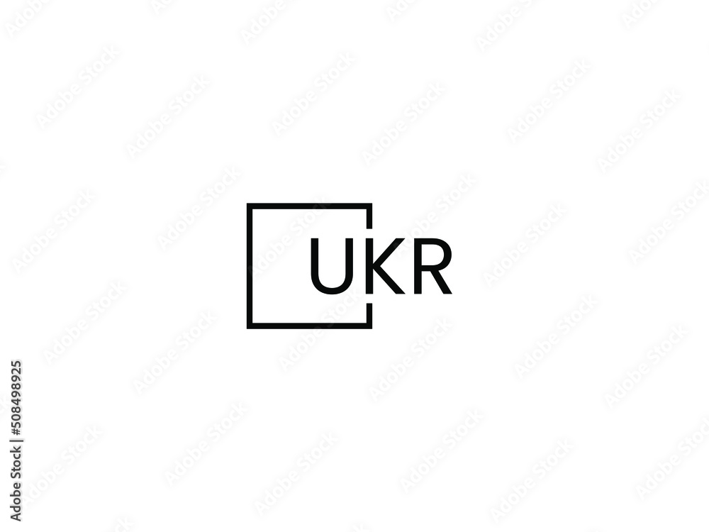 UKR letter initial logo design vector illustration UKR letter initial logo design vector illustration