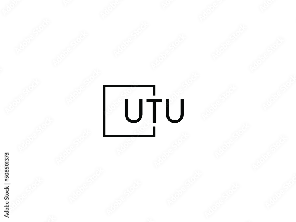 UTU Letter Initial Logo Design Vector Illustration UTU Letter Initial Logo Design Vector Illustration