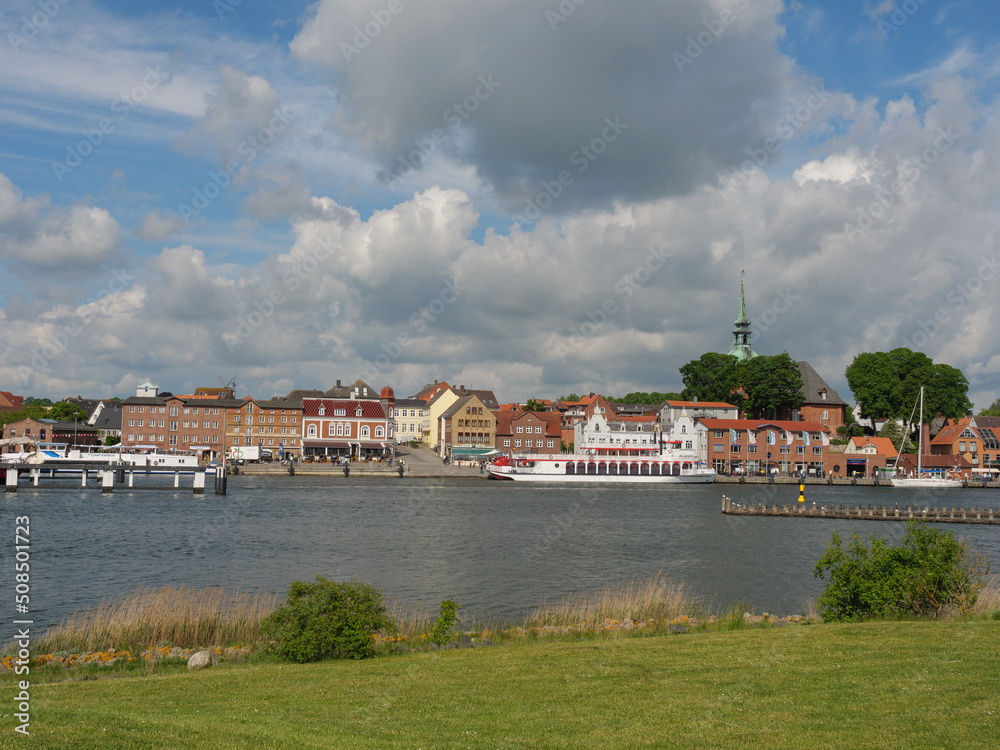 Obraz premium Die Stadt Kappeln an der Schlei