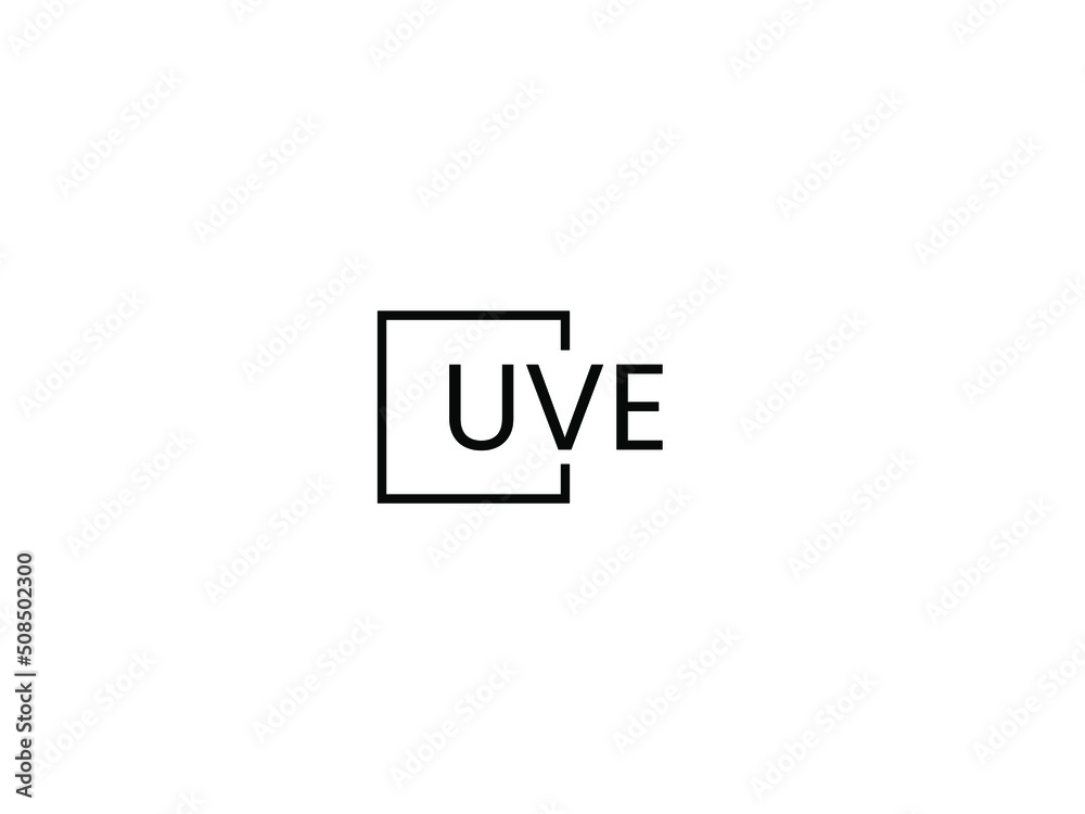 UVE Letter Initial Logo Design Vector Illustration UVE Letter Initial Logo Design Vector Illustration