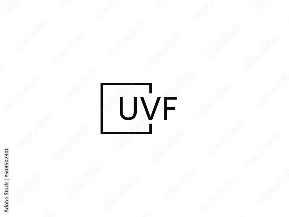 UVF Letter Initial Logo Design Vector Illustration UVF Letter Initial Logo Design Vector Illustration