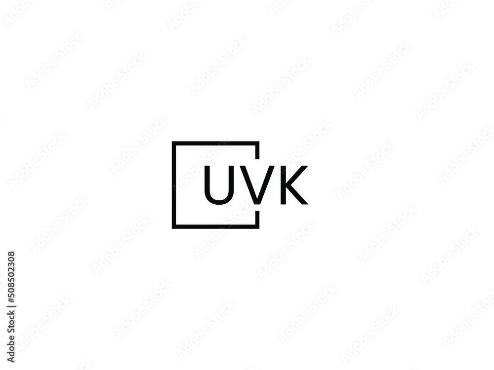 UVK Letter Initial Logo Design Vector Illustration UVK Letter Initial Logo Design Vector Illustration