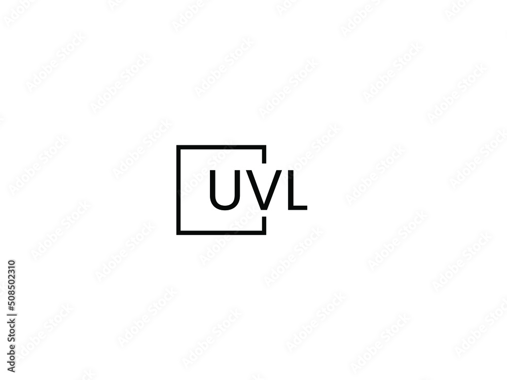 UVL Letter Initial Logo Design Vector Illustration