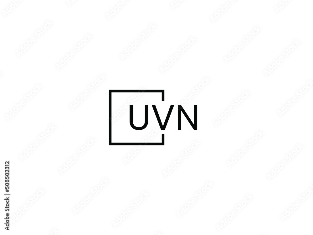 UVN Letter Initial Logo Design Vector Illustration UVN Letter Initial Logo Design Vector Illustration