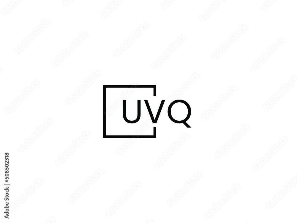 UVQ Letter Initial Logo Design Vector Illustration UVQ Letter Initial Logo Design Vector Illustration