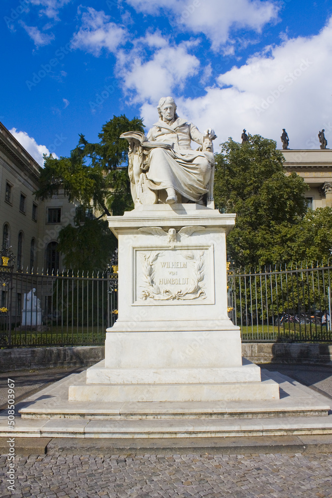 Monument to Alexander von Humboldt  near Humboldt University in Berlin