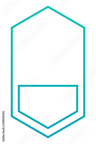 Free Download gradient hexagon frame banner
 - GFXLoad
