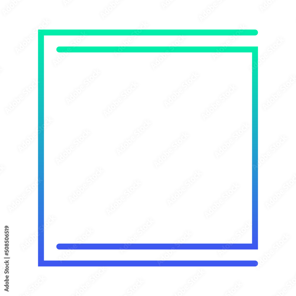 gradient square line frame
gradient square line frame
