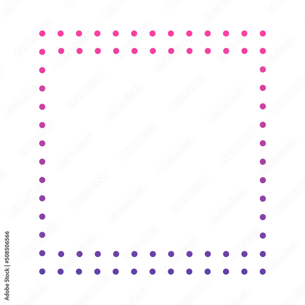 gradient square line frame
