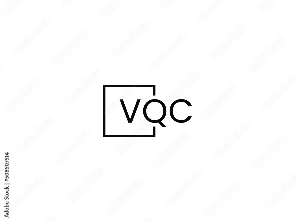 VQC letter initial logo design vector illustration