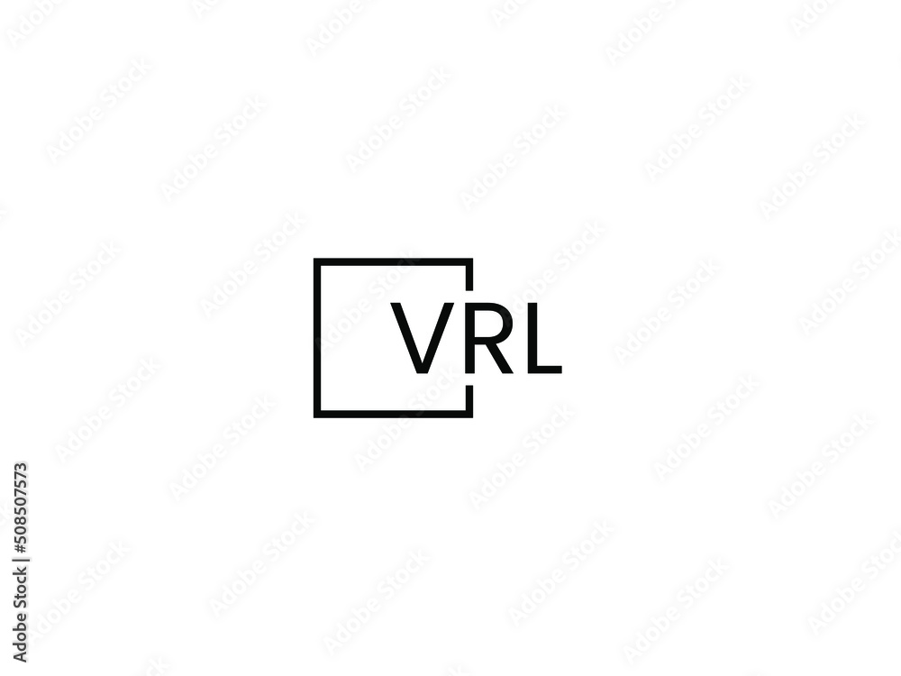 VRL letter initial logo design vector illustration VRL letter initial logo design vector illustration