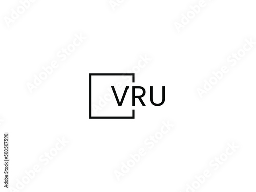 Free Download VRU letter initial logo design vector illustration - GFXLoad