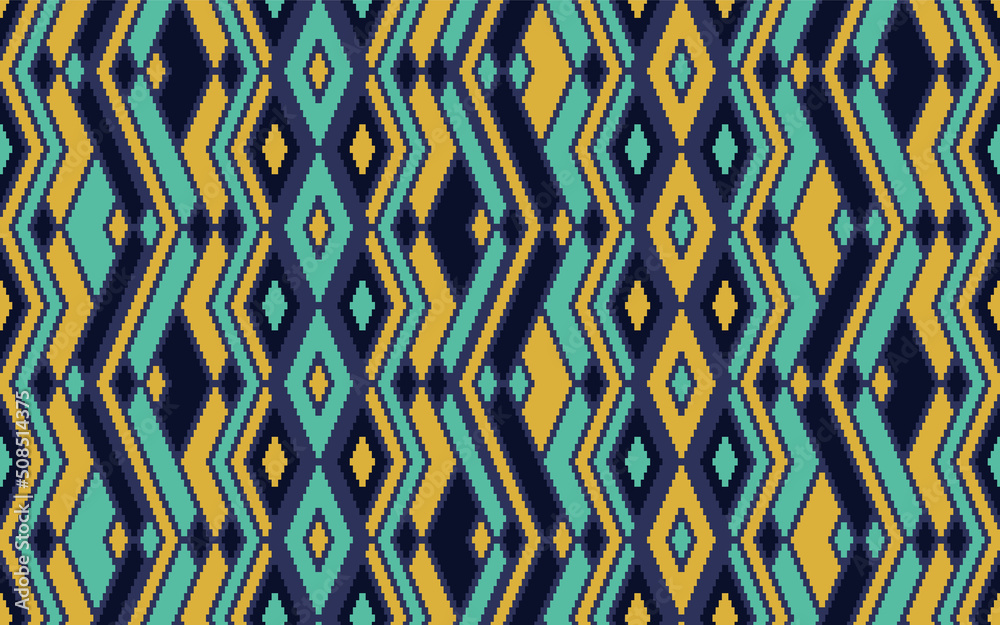Asymmetric rhombus traditional motifs vector geometric pattern. Asymmetric rhombus traditional motifs vector geometric pattern.