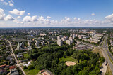 Częstochowa - city panorama, aerial view