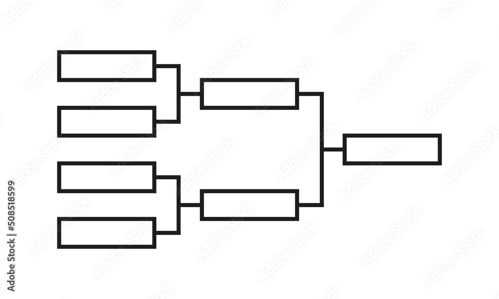 Tournament Bracket Stencil